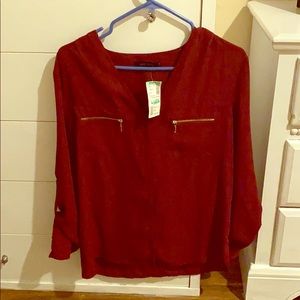🆕Burgundy Blouse
